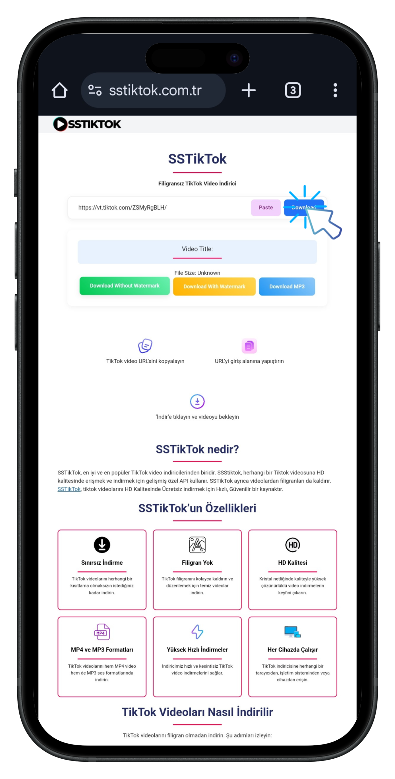 SSTikTok HD Downloader - Download TikTok video in High quality